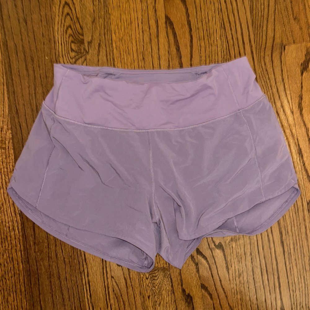Lululemon Athletica Purple Crop Top with Fitted Design